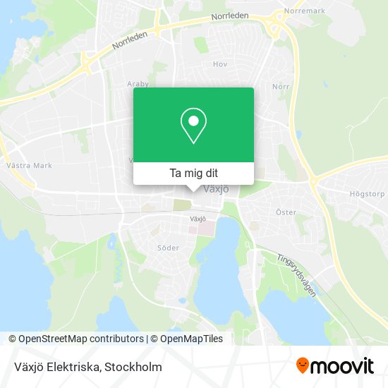 Växjö Elektriska karta