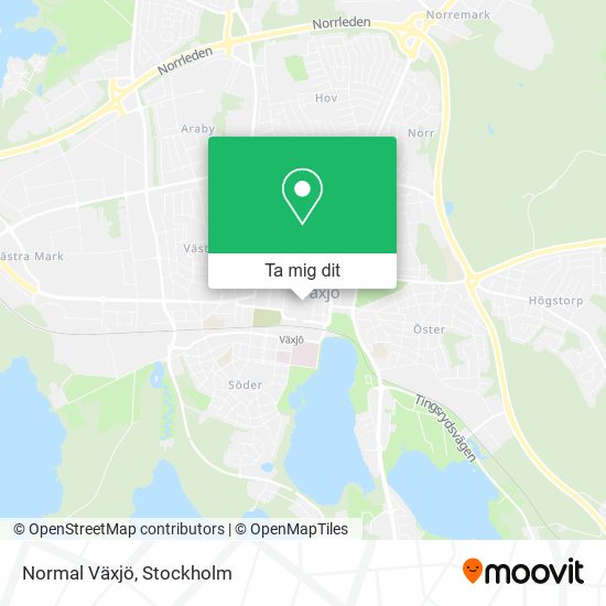Normal Växjö karta
