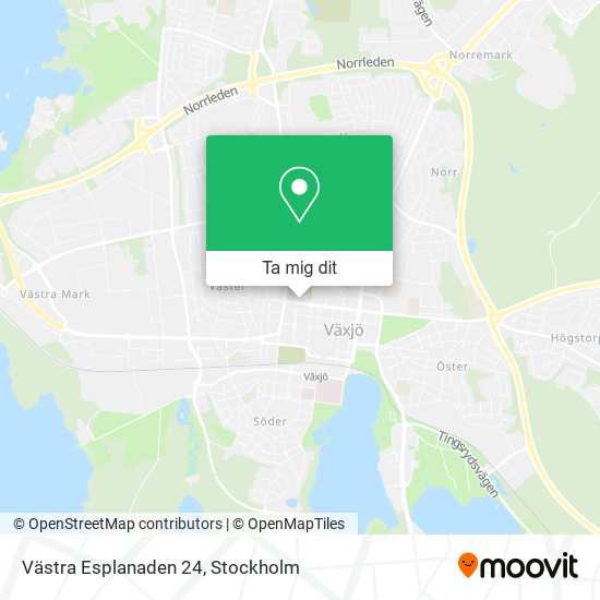 Västra Esplanaden 24 karta