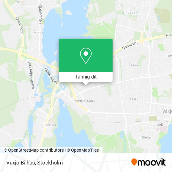 Växjö Bilhus karta