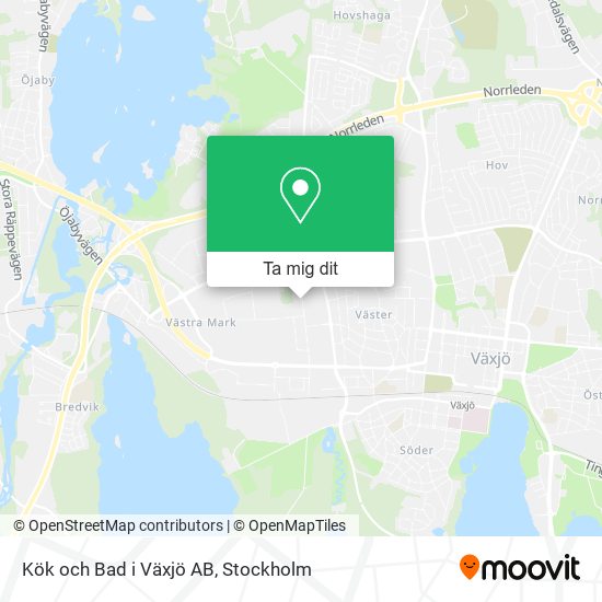 Kök och Bad i Växjö AB karta