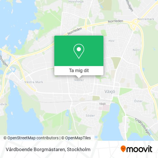 Vårdboende Borgmästaren karta