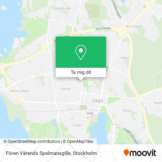 Fören Värends Spelmansgille karta