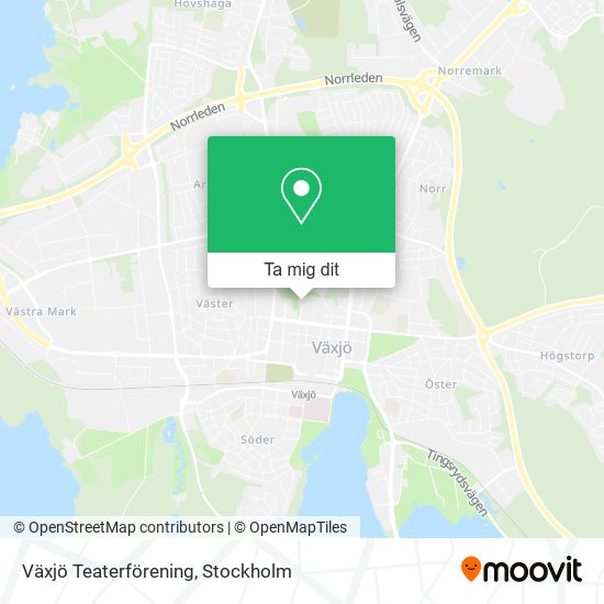 Växjö Teaterförening karta