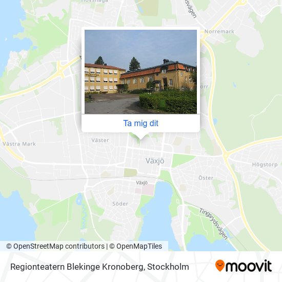 Regionteatern Blekinge Kronoberg karta