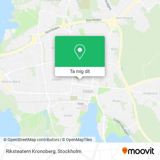 Riksteatern Kronoberg karta