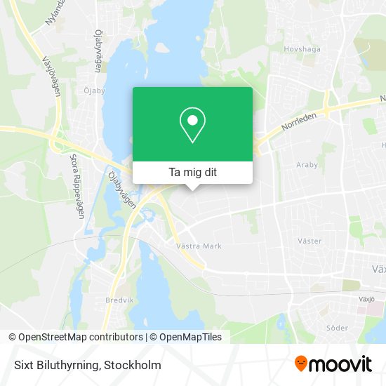 Sixt Biluthyrning karta