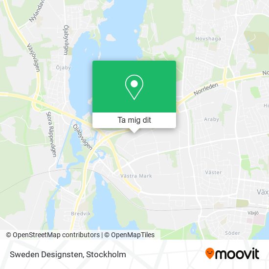 Sweden Designsten karta