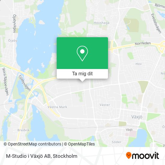M-Studio i Växjö AB karta