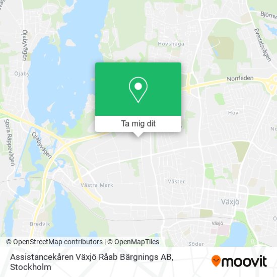 Assistancekåren Växjö Råab Bärgnings AB karta