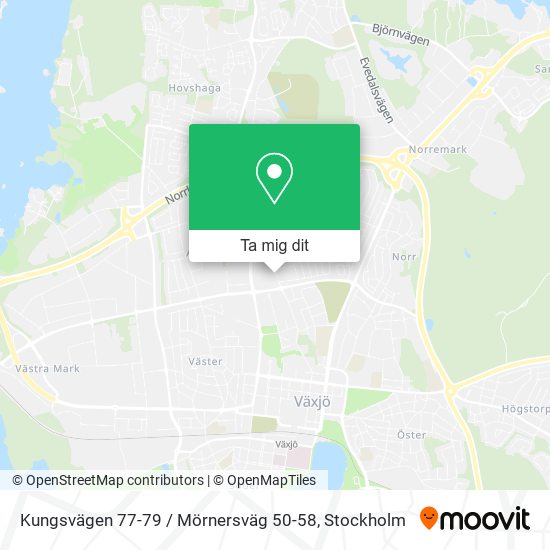 Kungsvägen 77-79 / Mörnersväg 50-58 karta