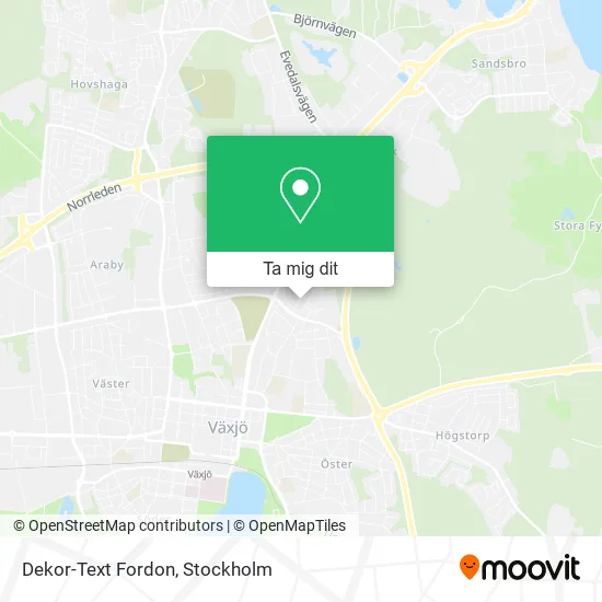 Dekor-Text Fordon karta