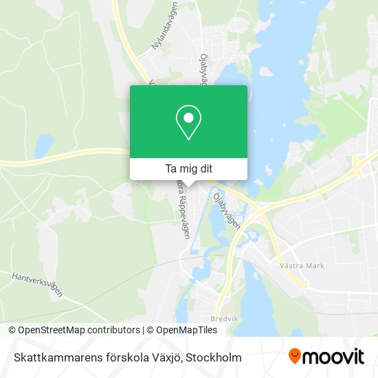 Skattkammarens förskola Växjö karta