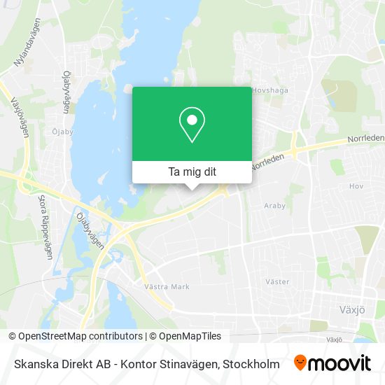Skanska Direkt AB - Kontor Stinavägen karta