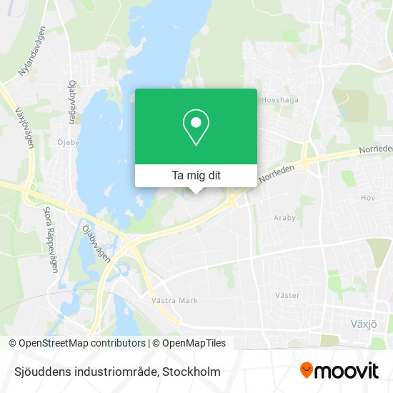 Sjöuddens industriområde karta