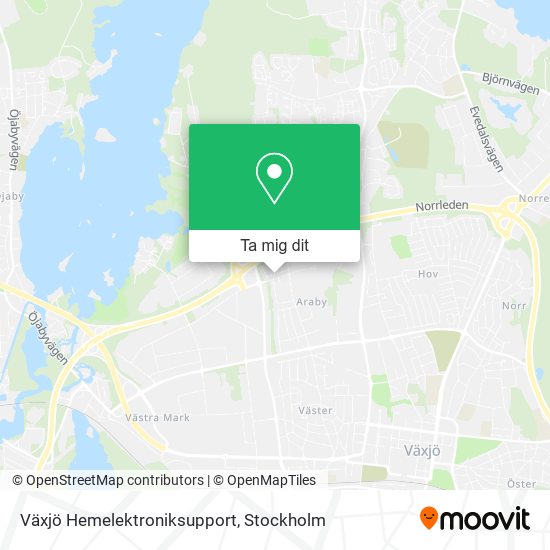 Växjö Hemelektroniksupport karta