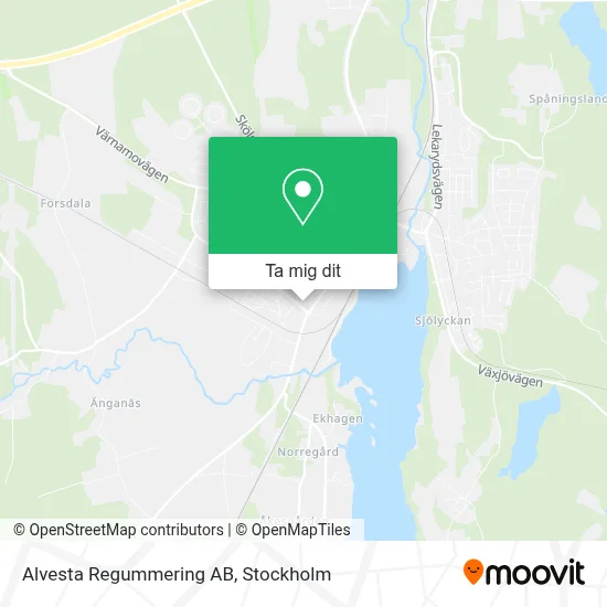 Alvesta Regummering AB karta