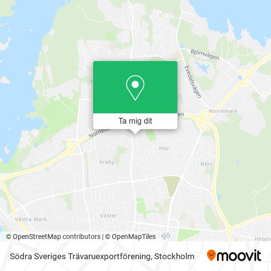 Södra Sveriges Trävaruexportförening karta