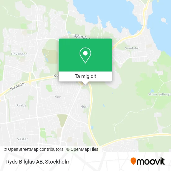 Ryds Bilglas AB karta