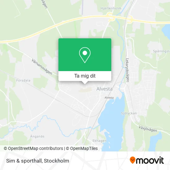 Sim & sporthall karta