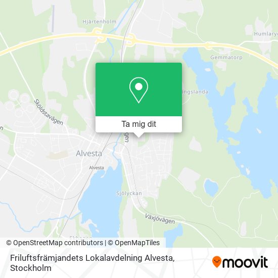 Friluftsfrämjandets Lokalavdelning Alvesta karta