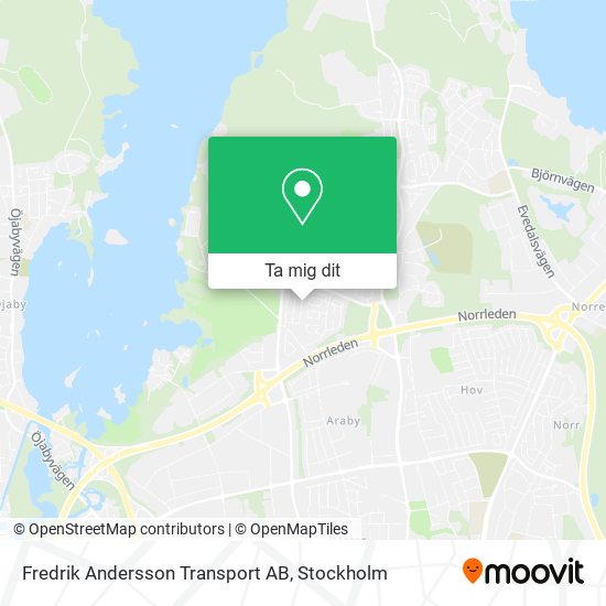Fredrik Andersson Transport AB karta