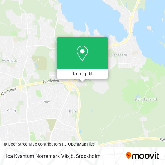 Ica Kvantum Norremark Växjö karta