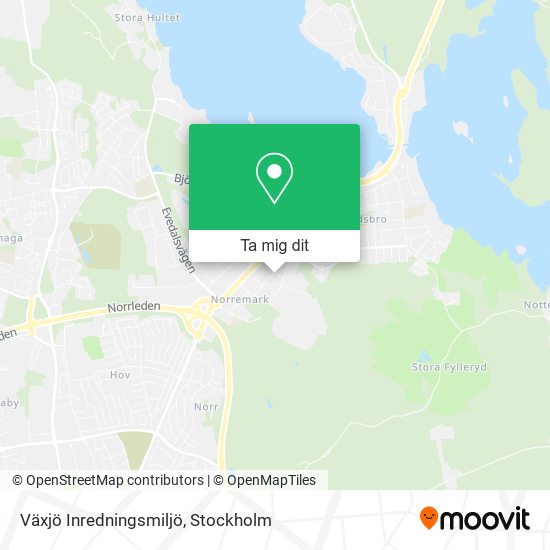 Växjö Inredningsmiljö karta