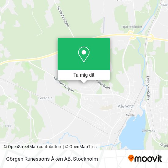 Görgen Runessons Åkeri AB karta