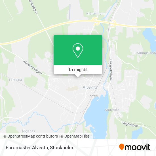 Euromaster Alvesta karta