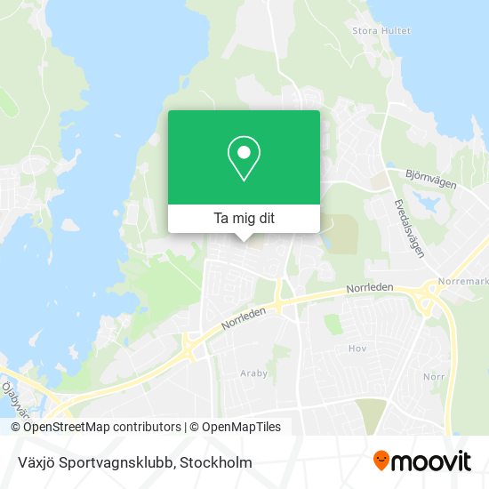Växjö Sportvagnsklubb karta