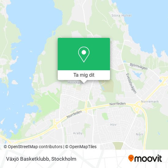 Växjö Basketklubb karta