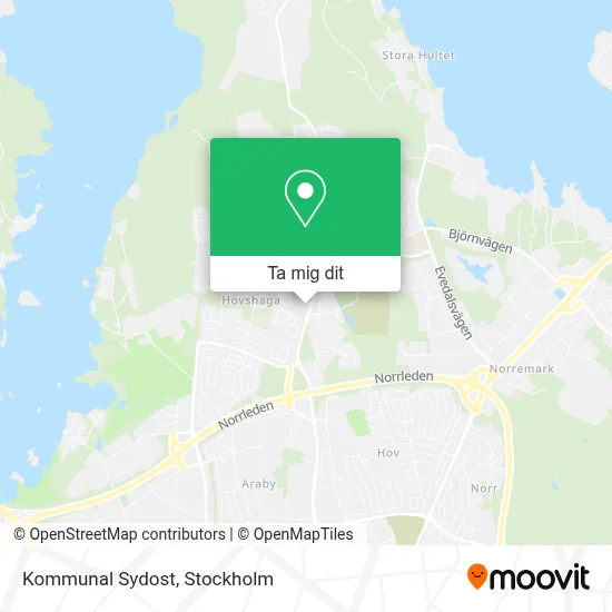 Kommunal Sydost karta