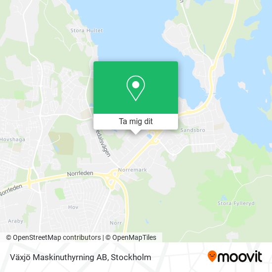 Växjö Maskinuthyrning AB karta