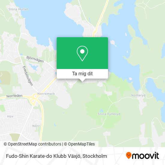 Fudo-Shin Karate-do Klubb Växjö karta