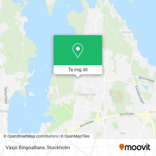 Växjö Bingoallians karta