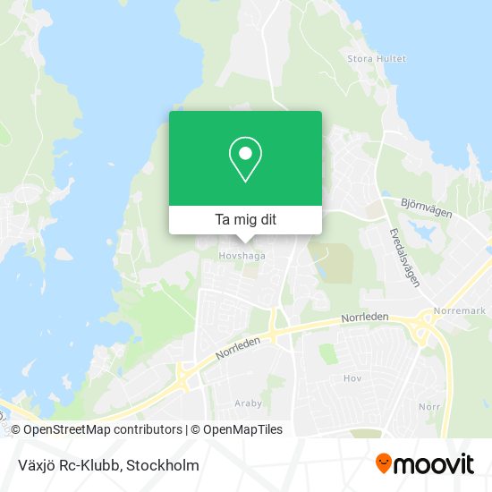 Växjö Rc-Klubb karta