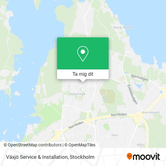 Växjö Service & Installation karta