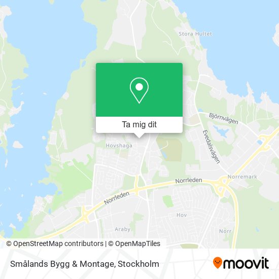 Smålands Bygg & Montage karta