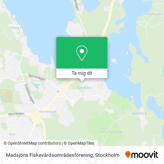 Madsjöns Fiskevårdsområdesförening karta