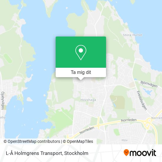 L-Å Holmgrens Transport karta