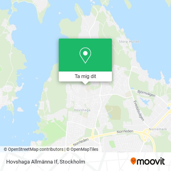 Hovshaga Allmänna If karta