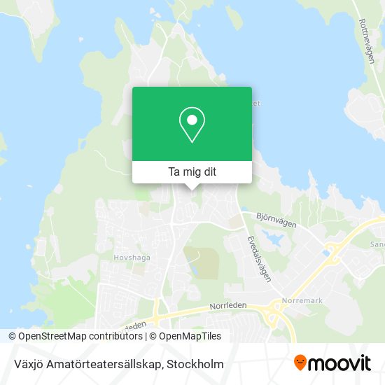 Växjö Amatörteatersällskap karta