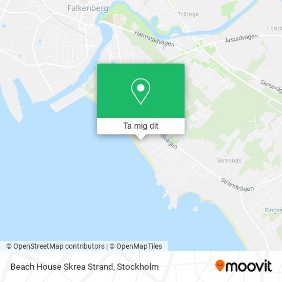 Beach House Skrea Strand karta