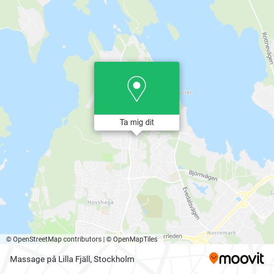 Massage på Lilla Fjäll karta