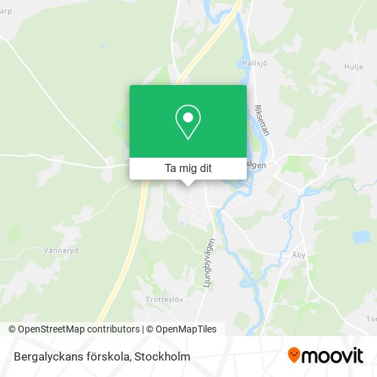 Bergalyckans förskola karta