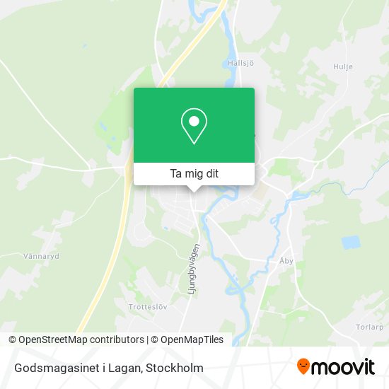 Godsmagasinet i Lagan karta