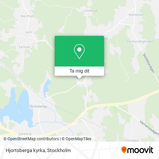 Hjortsberga kyrka karta