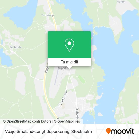Växjö Småland-Långtidsparkering karta