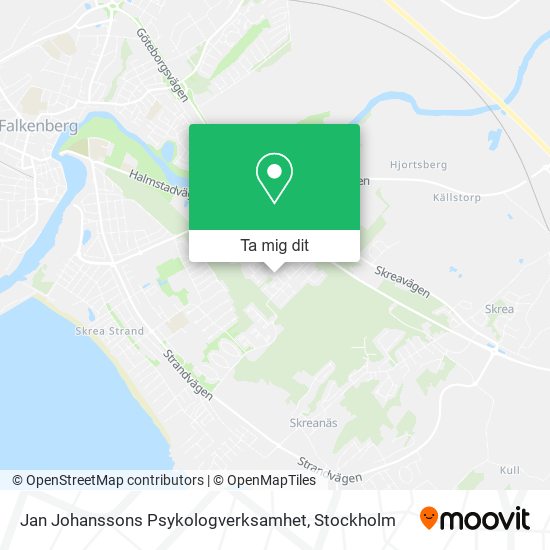 Jan Johanssons Psykologverksamhet karta